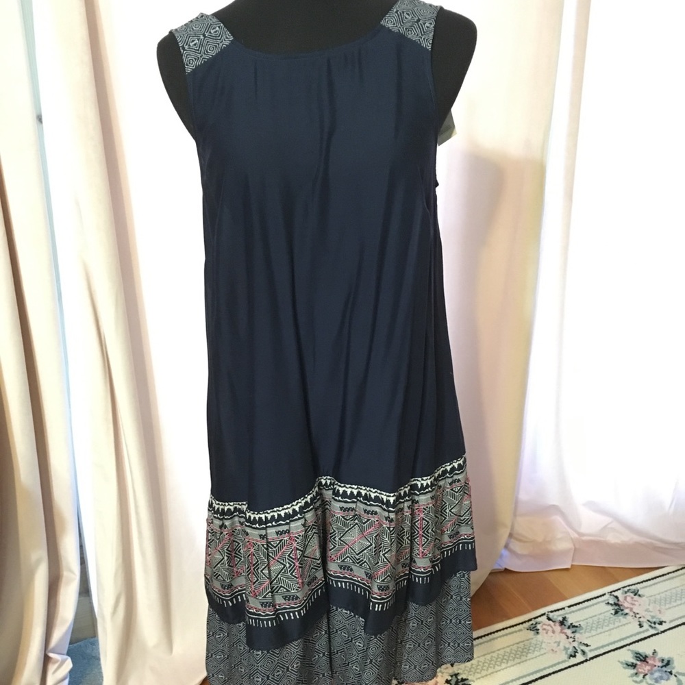 Ann Taylor Loft Navy Sundress M